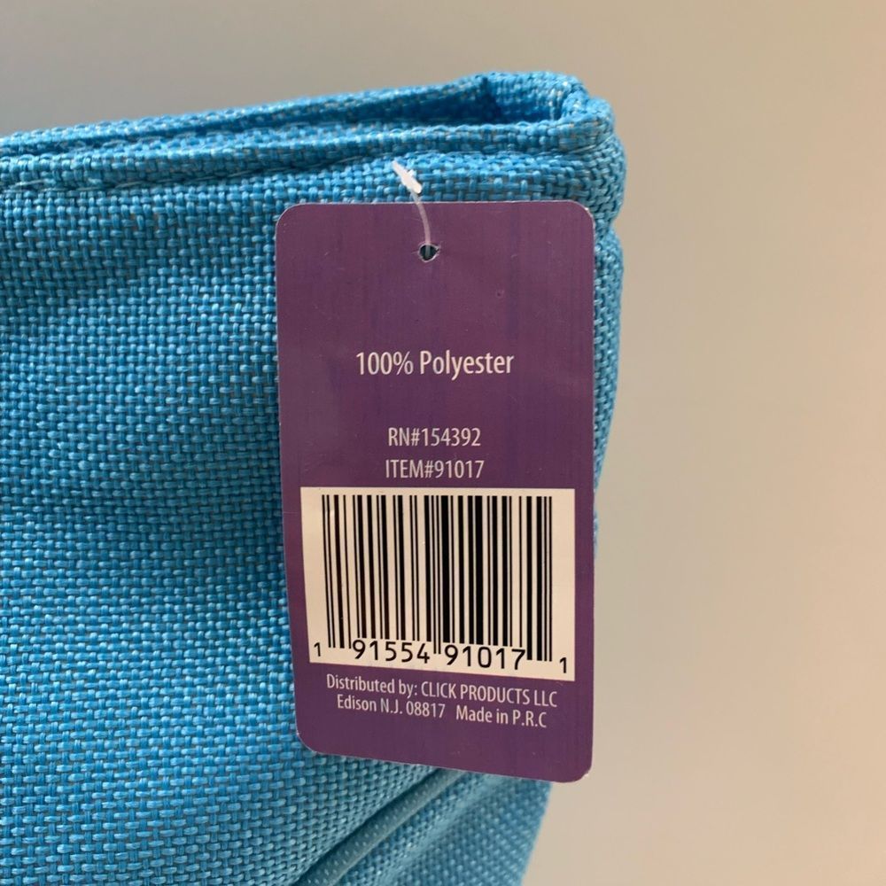 LOVE Tote Bag - Large - Aqua Blue - NWT - Picture 7 of 8